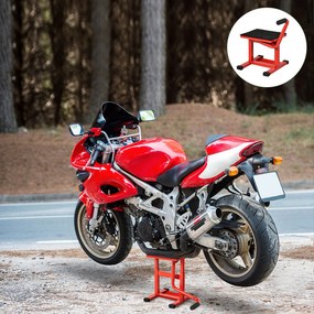 DURHAND Podnośnik motocyklowy nośność 150 kg regulowana wysokość 27,5/39,5 cm do garażu i na zewnątrz