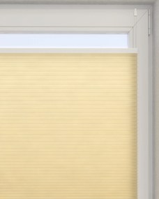 Plisa okienna na wymiar Honeycomb kolor żółty tkanina półprzezroczysta