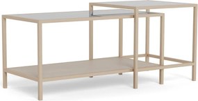 Szare stalowe stoliki zestaw 2 szt. 50x90 cm Seaford – Actona