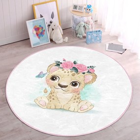Biały dywan dziecięcy ø 100 cm Comfort – Mila Home