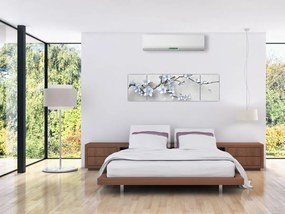 Obraz niebieskich kwiatów (170x50 cm)