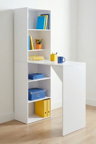 Stolik barowy z szafką biały B3-D72