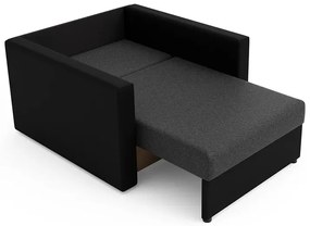 Sofa Amerykanka Czarny Szary + Bernis 2X