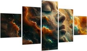Obraz - Twarz w kosmosie (125x70 cm)