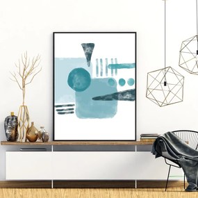Plakat - Malowana abstrakcja (A4)