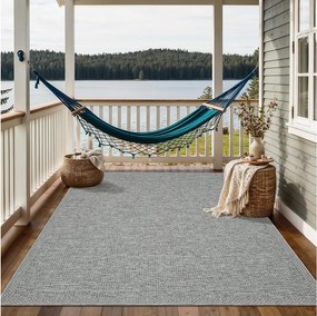 Dywan Wewnątrz Zewnątrz projekt uni - Szary - 200 x 280 cm - CALGARY