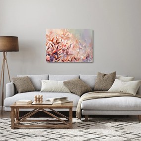 Obraz na szkle - Malowanie pastelami jesieni (70x50 cm)