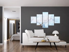 Obraz majestatycznego jelenia (125x70 cm)