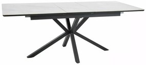 Stół rozkładany LOGAN CERAMIC 160(200)x90 biały mat/czarny mat SIGNAL