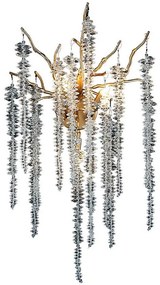 Kinkiet kryształowy 3xG9/40W/230V Rose gold