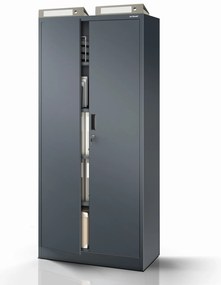 Szafa metalowa biurowa z 4 półkami antracytowa, 1750 x 800 x 400 mm: JAN Compact