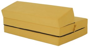 Składane krzesło/materac VEDIS, żółty
