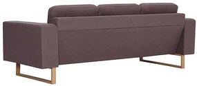 Elegancka trzyosobowa sofa Williams 3x -  taupe