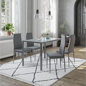 Stół jadalny szary 120x75x70 grand