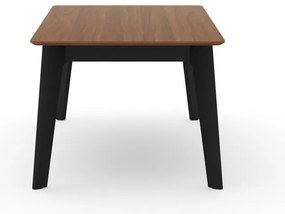 Rozkładany stół z blatem w dekorze orzecha 100x180 cm Shadow – TemaHome