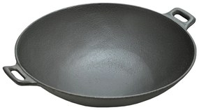 Cattara 13069 Patelnia grillowa Wok Żeliwo, śr. 31 cm