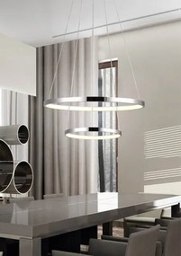 Podwójna modernistyczna lampa chrom - V082 W0-H07