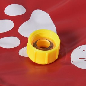 PawHut Basen dla psów, Plac Zabaw Wodny, antypoślizgowy, wytrzymały, przyjazny dla zwierząt, Ø170 cm, Czerwony