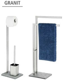 Stojak na papier toaletowy i szczotkę do WC, GRANITE - 2 w 1, WENKO