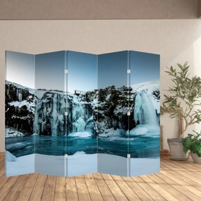 Parawan - Zamarznięte wodospady (210x170 cm)