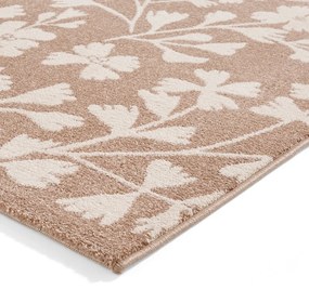 Jasnobrązowy dywan 80x150 cm Grace Floral – Catherine Lansfield