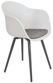 Szare plastikowe krzesło ogrodowe Zara – Garden Pleasure