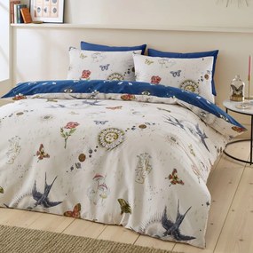 Niebiesko-kremowa pościel dwuosobowa 230x220 cm Astrology – Sassy B