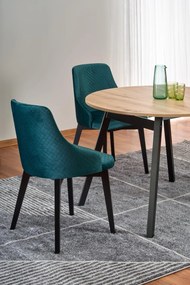 Rozkładany stół w stylu loft Ruben dąb artisan/czarny