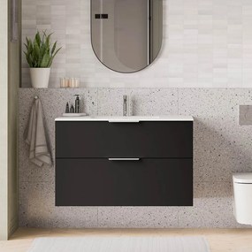 Duravit Waschbecken mit Waschtischunterschrank TIM 100 cm