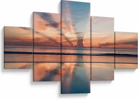 Obraz promieni słonecznych nad plażą Dayton (125x70 cm)