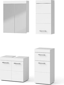 Zestaw mebli łazienkowych biały 60x34x56 luna