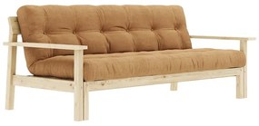 Musztardowa rozkładana sofa 218 cm Unwind – Karup Design