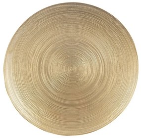 Orion Szklany talerz do serwowania Golden,średnica 21 cm, śred. 21 cm
