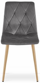 Zestaw stół NP 120x80 Dąb Sonoma + 4 krzesła LIBRA szare
