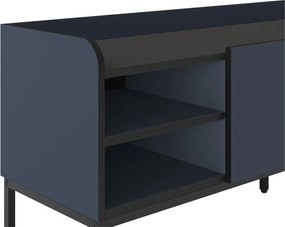 Niebieska szafka pod TV 160x55x42 cm Adara – Marckeric