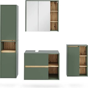Zestaw mebli łazienkowych zielony/rzemieślniczy 80x46x60 viola