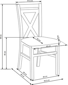 Drewniane krzesło do jadalni Dariusz 2 biały