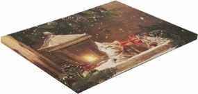 Obraz LED na ścianę "Kot przed latarnią", 30 x 40 cm