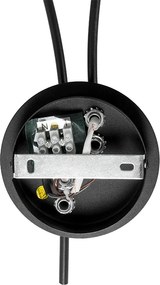 Nowoczesna lampa ścienna czarna 2-światłowa z przydymionym szkłem - Athens