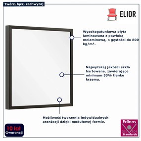 Kwadratowy panel lustrzany 35x35 F6-R75