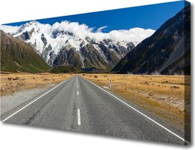 Fotoobraz na płótnie Zimowy Szlak Górski