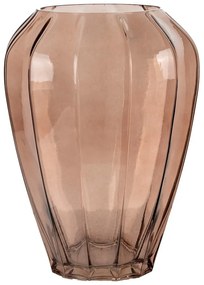 Brązowy szklany wazon (wysokość 29 cm) – House Nordic