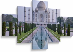 Obraz - Taj Mahal o wschodzie słońca (125x70 cm)