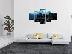 Obraz  - Widok na drapacze chmur Nowego Jorku (125x70 cm)