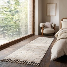 Kremowy chodnik 80x300 cm Esra Cobbled – Flair Rugs