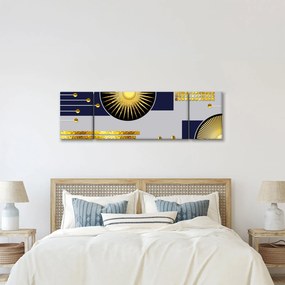 Obraz - Złote koła (170x50 cm)