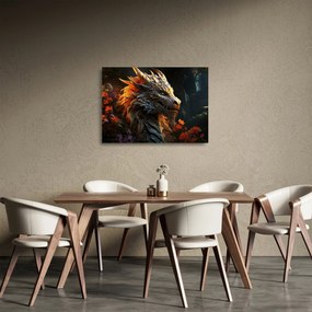 Obraz na szkle - Smok (70x50 cm)