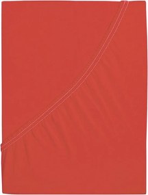 4Home prześcieradło jersey Ideal truskawkowy, 140 x 200 cm