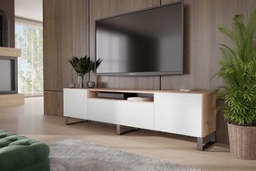 Szafka RTV stojąca CAVA 200 cm do Salonu pod Telewizor - Dąb artisan