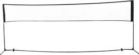 HOMCOM siatka do badmintona siatkówki tenisa przenośna 2 wysokości 94 158 cm torba PE 400x60 cm | Aosom PL